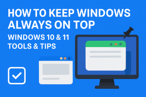 How to Keep Windows Always On Top (Windows 10 & 11 + Tools & Tips)