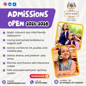 Junior Level Admission Dwarka – Max Kids Preschool