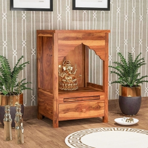 Transform Your Space with Divine Charm: Inspiring Mandir Designs for Home by Saraf Furniture