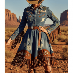 A cowgirl dress