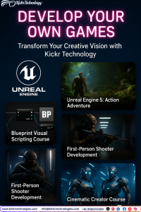 Kickr Technology Noida – Driven by Unity Game Inspiration and Un Real Game Developer Precision