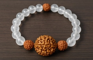 Gold Rudraksh Bracelet for Protection, Positivity & Luck