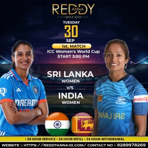 Experience the Thrill: Reddy Anna ID Online Cricket Platform for the India Women vs Sri Lanka Women Match.