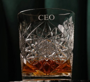 Personalised engraved glass - MONT LAURÉNT