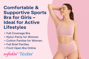 Comfortable & Supportive Sports Bra for Girls – Perfect for Active Lifestyles | Softskin Lingerie