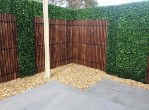 Low Maintenance Yards with Artificial Hedges
