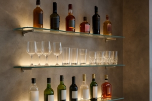 Buy Glass Shelf for Commercial Bars With Best Designs