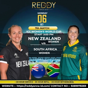 Reddy Book Club of Exciting Clash: New Zealand Women vs South Africa Women ,ICC Women’s World Cup 2025.