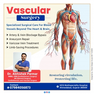 LIMA-RIMA Y Grafting Specialist in Ahmedabad — Advanced Vascular & Cardiothoracic Surgery by Dr. Abhishek Parmar