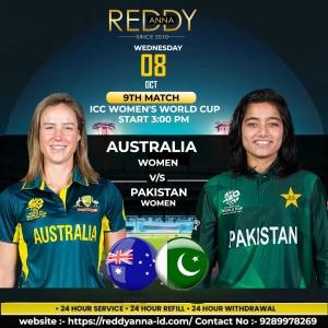 Reddy Book Club: Australia Women vs Pakistan Women , ICC Women’s World Cup 9th Match Live Updates.