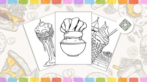 Food Coloring Pages: Creative and Delicious Art for All Ages