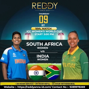 ICC Women’s World Cup 2025 , India vs South Africa, Live Action with Reddy Book Club.