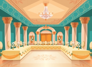 An elegant banquet hall setup — perfect for weddings, birthdays, and special celebrations at Doveton Café, Chennai.