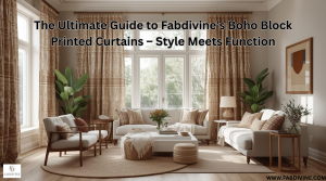 The Ultimate Guide to Fabdivine’s Boho Block Printed Curtains – Style Meets Function