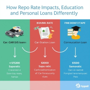 How Repo Rate Impacts Car, Education, and Personal Loans Differently