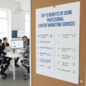 Top 10 Benefits of Using Professional Content Marketing Services.