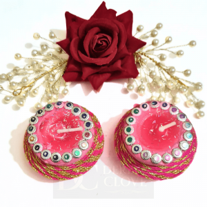 Illuminate Your Home with Derben Clove Fancy Designer Handmade Clay Matki Candles