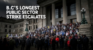 B.C.’s Longest Public Sector Strike Escalates
