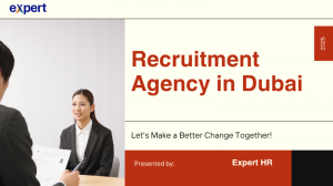 Looking for the Best Recruitment Agency in UAE? Here’s Why Businesses Choose Expert HR