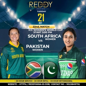 Stay Ahead with Reddy Anna Book: 24/7 Live Updates on South  Africa Women VS Pakistan Women Cricket 2025 !