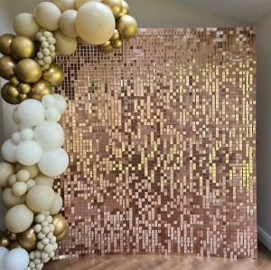 Why Champagne Gold Sequin Wall Backdrops Are Stealing the Spotlight at Corporate Events?