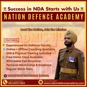 Join Nation Defence Academy: Delhi’s Premier NDA Coaching with Top-Quality Study Material & Mock Practice