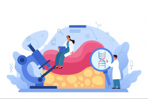 Healthcare professionals conducting genetic and cellular research to improve pancreatic cancer treatment outcomes in India.