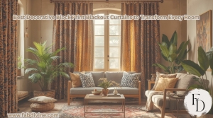 Best Decorative Block Print Blackout Curtains to Transform Every Room