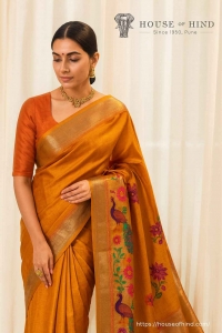Woven by Hand, Worn by Heart: The Ethical Craftsmanship of House of Hind’s Paithani Sarees