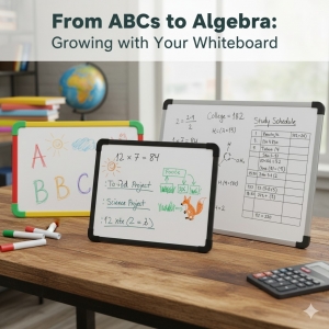 From ABCs to Algebra: Growing with Your Whiteboard – A Versatile Tool for Every Age