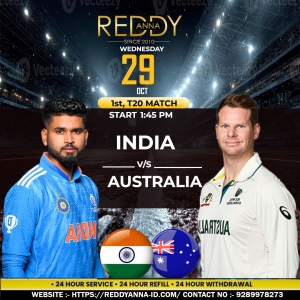Explore India vs Australia T20 with Reddy Anna Book – 24/7 Support & Instant Betting Updates!
