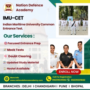 Crack IMU CET Exam with Expert Guidance from Nation Defence Academy in Delhi