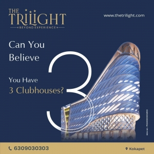 Sky High Clubhouse Flats in Kokapet | The Trilight