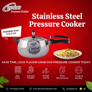 Cook Smarter and Faster with Decent Cookware’s Triply Pressure Cooker