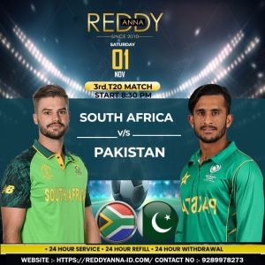 Stay updated with Reddy Anna Book on Pakistan vs South Africa 2025 matches with 24/7 support!