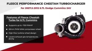 What are the Key Features of Fleece Cheetah Turbo on 6.7 Cummins