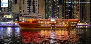 Enjoy the Magic of Dubai Nights on a Private Dhow Cruise Celebration