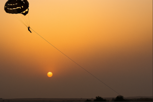 Where Golden Dunes Meet the Evening Glow