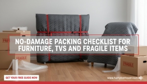 No-Damage Packing Checklist for Furniture, TVs, and Fragile Items