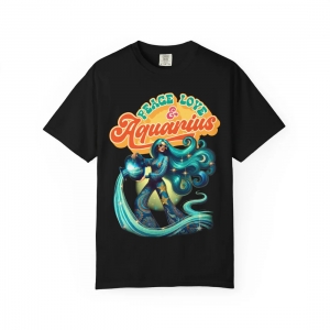 Aquarius T-Shirt and Art: Express Your Visionary Zodiac Style with Confidence
