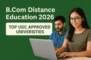 B.Com Distance Education 2026 – UGC Approved Universities, Admission, Fees & Career Scope