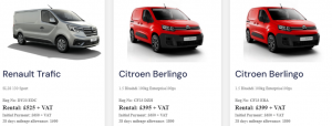 No Credit Check Van leasing Deals