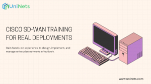 How Does Cisco SDWAN Training Help in Real-World Network Deployments?