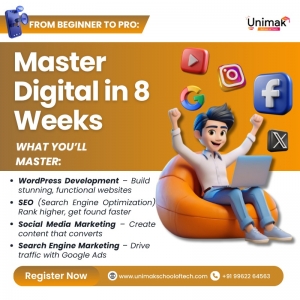 Best Digital Marketing Training Institute : Unimak School Of Tech