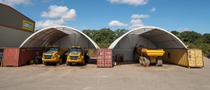 Leveraging the flexibility of shipping container canopies for productivity in your business