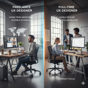 Freelance UX designer vs Full-time UX designer