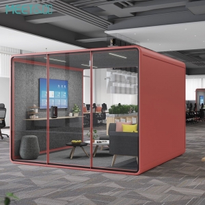 Boost Privacy in Open Plans Using a Soundproof Office Meeting Pod