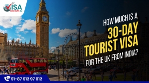 How much is a 30-day tourist visa for the UK from India?
