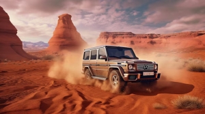 Mercedes in Dubai’s Desert Adventures 