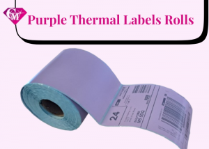 Purple 4x6 Thermal Labels Roll – Coloured Shipping Labels